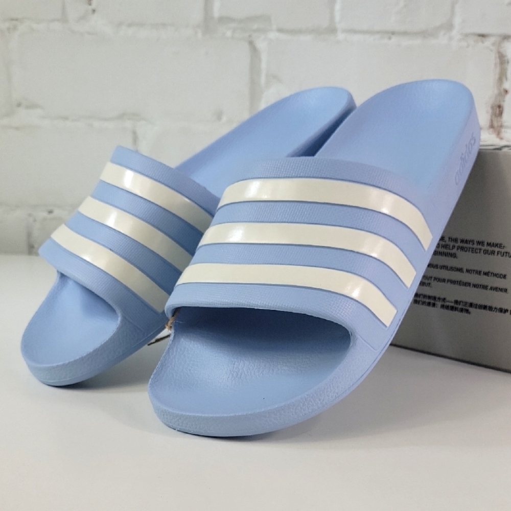 Adidas Adilette Aqua Blue Slide Sandals IE4919 Women's 8